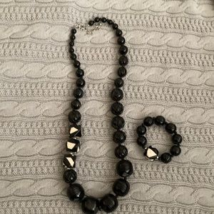 Chico long necklace and matching bracelet.